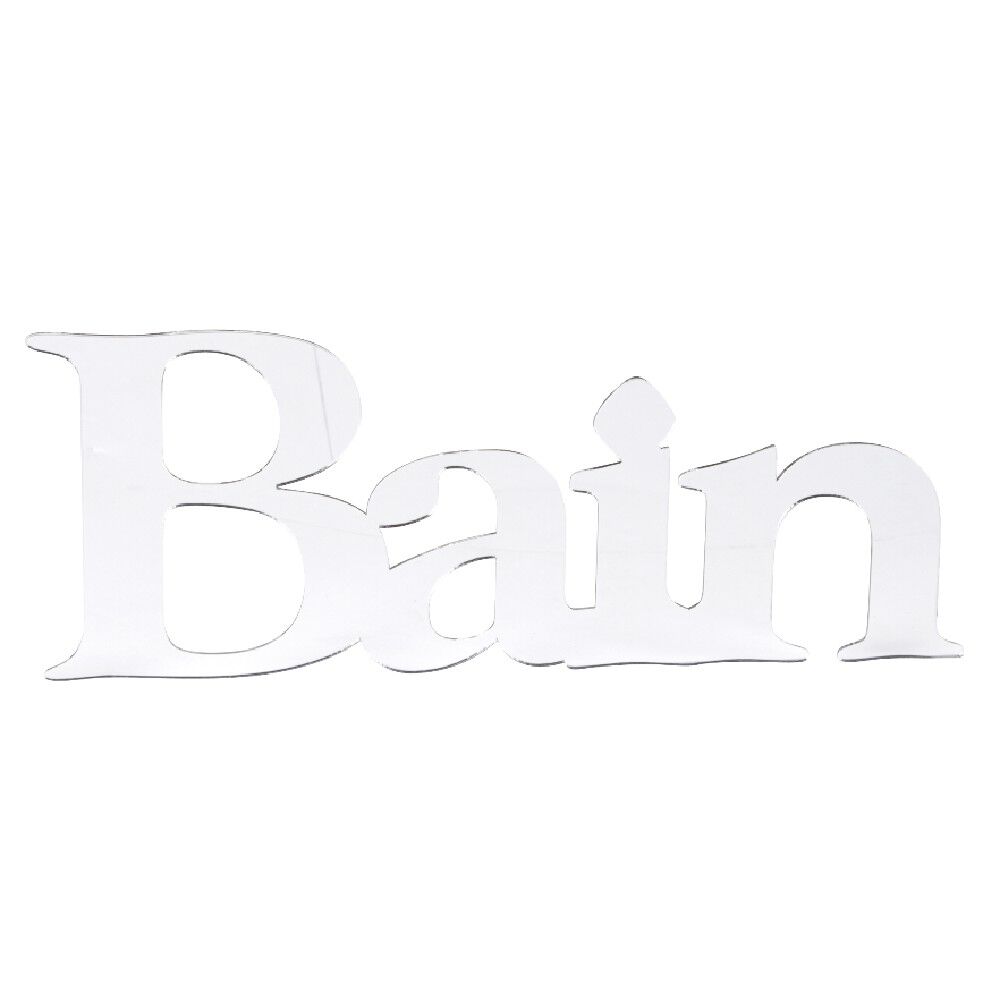 Sticker miroir acrylique argenté