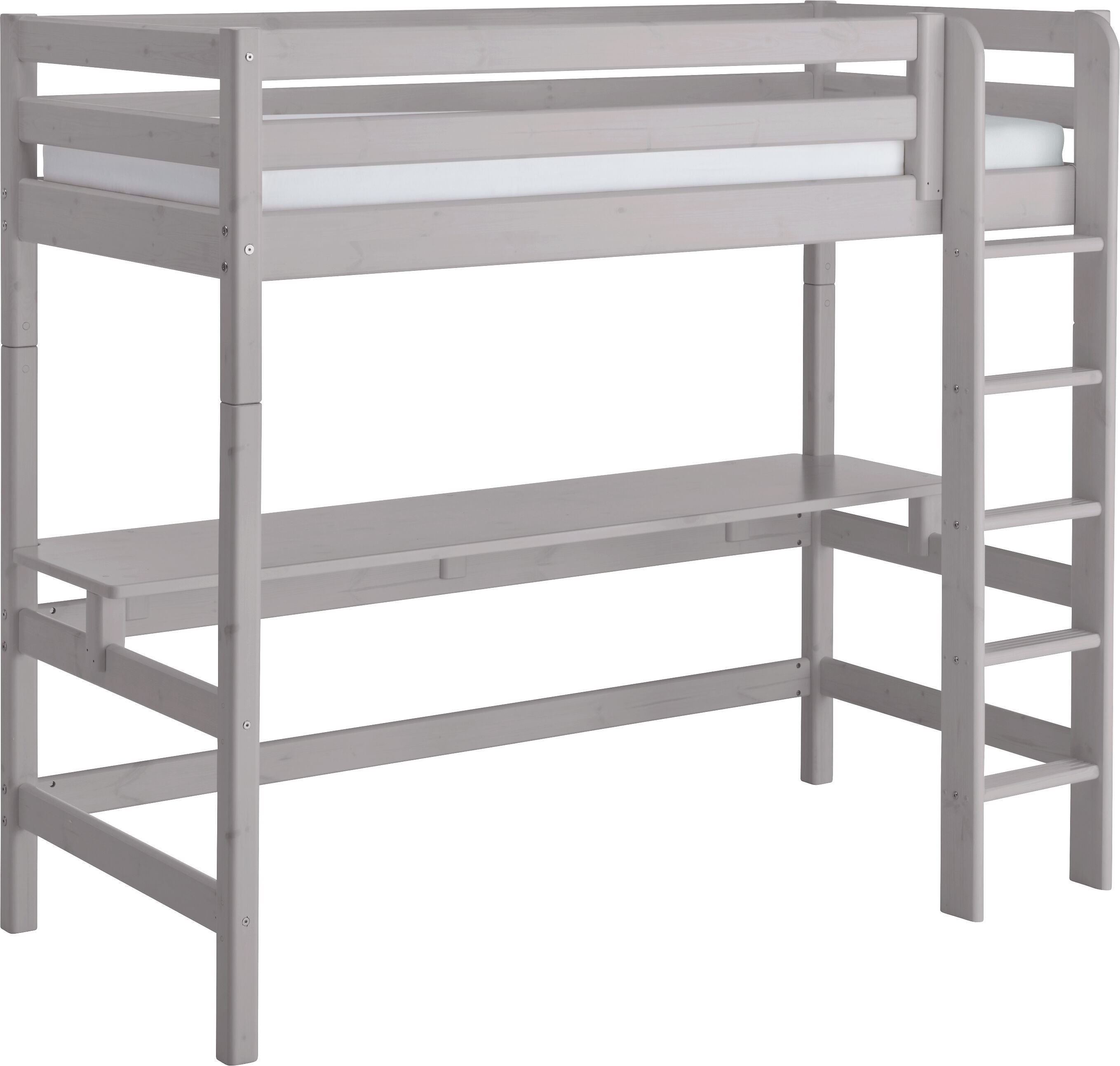 CLASSIC HB Schreibtisch 200cm grau - Grau / B: 210.0 cm x T: 52.5 cm