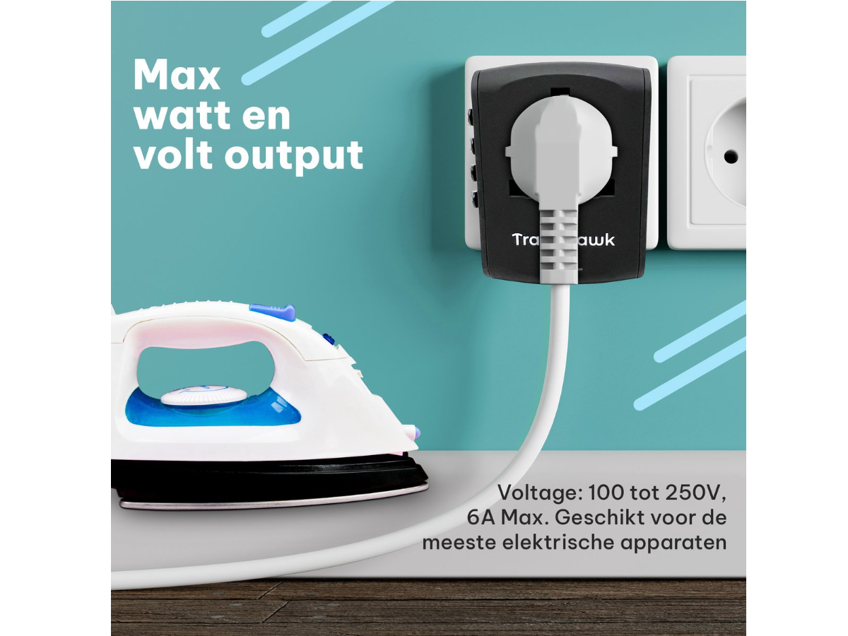 TravelHawk wereldstekker