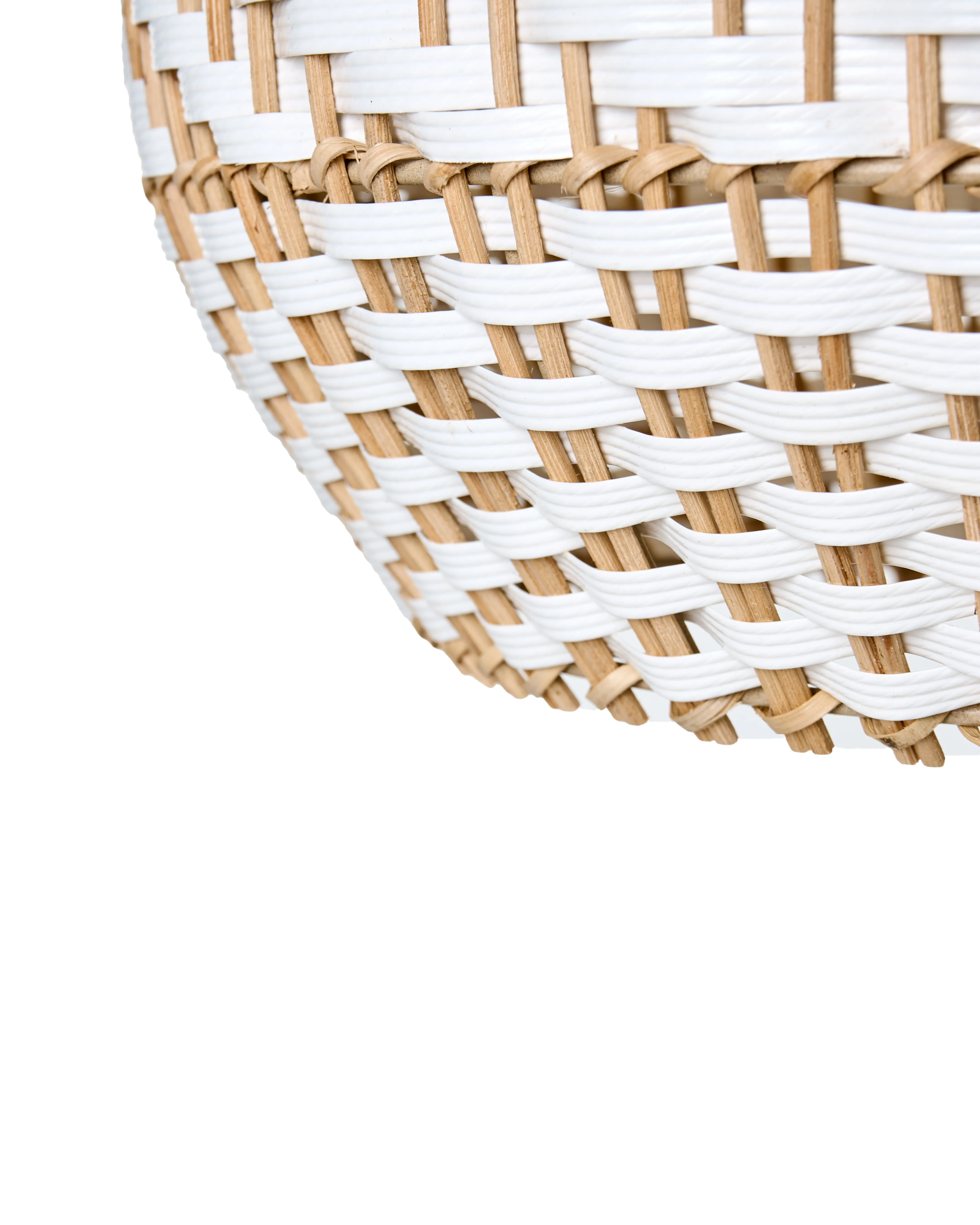 Hanglamp YAUCO Rotan Wit