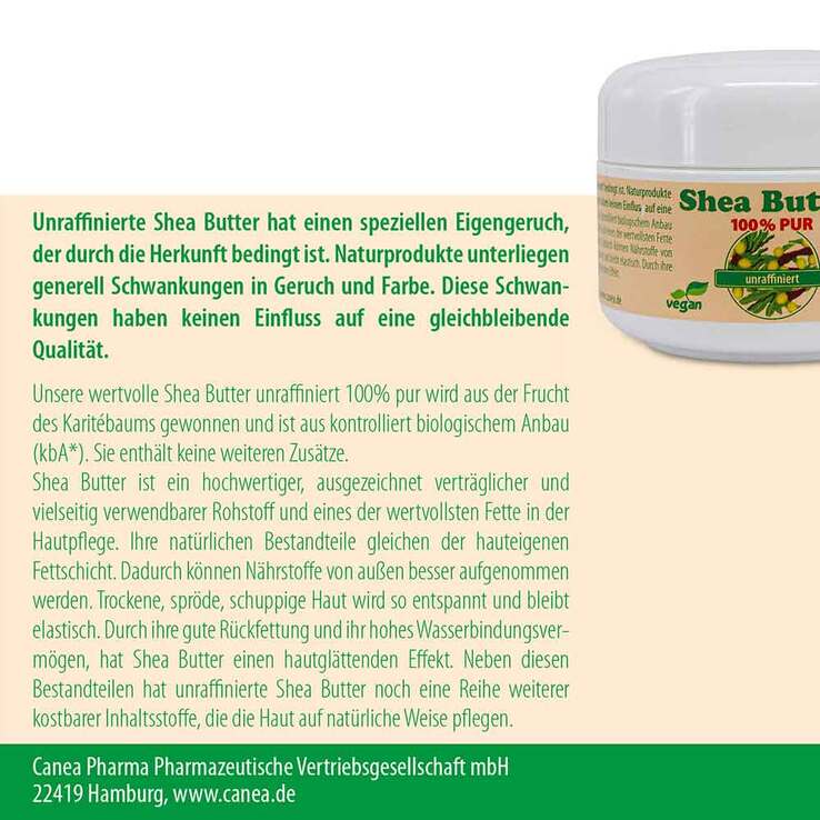 Sheabutter unraffiniert 100% pur, 100 g