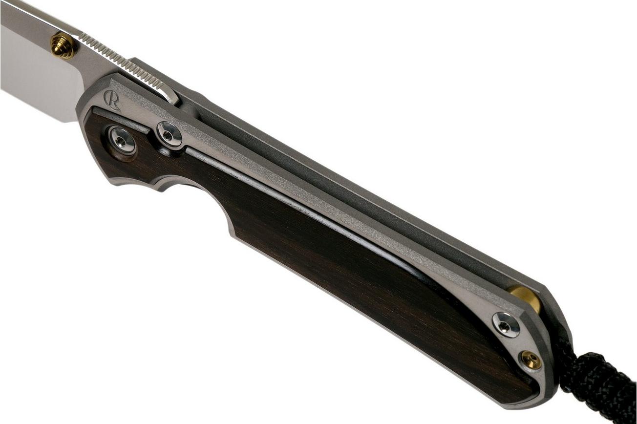 Chris Reeve Sebenza 31 Small Macassar Ebony inlay S31-1116 zakmes