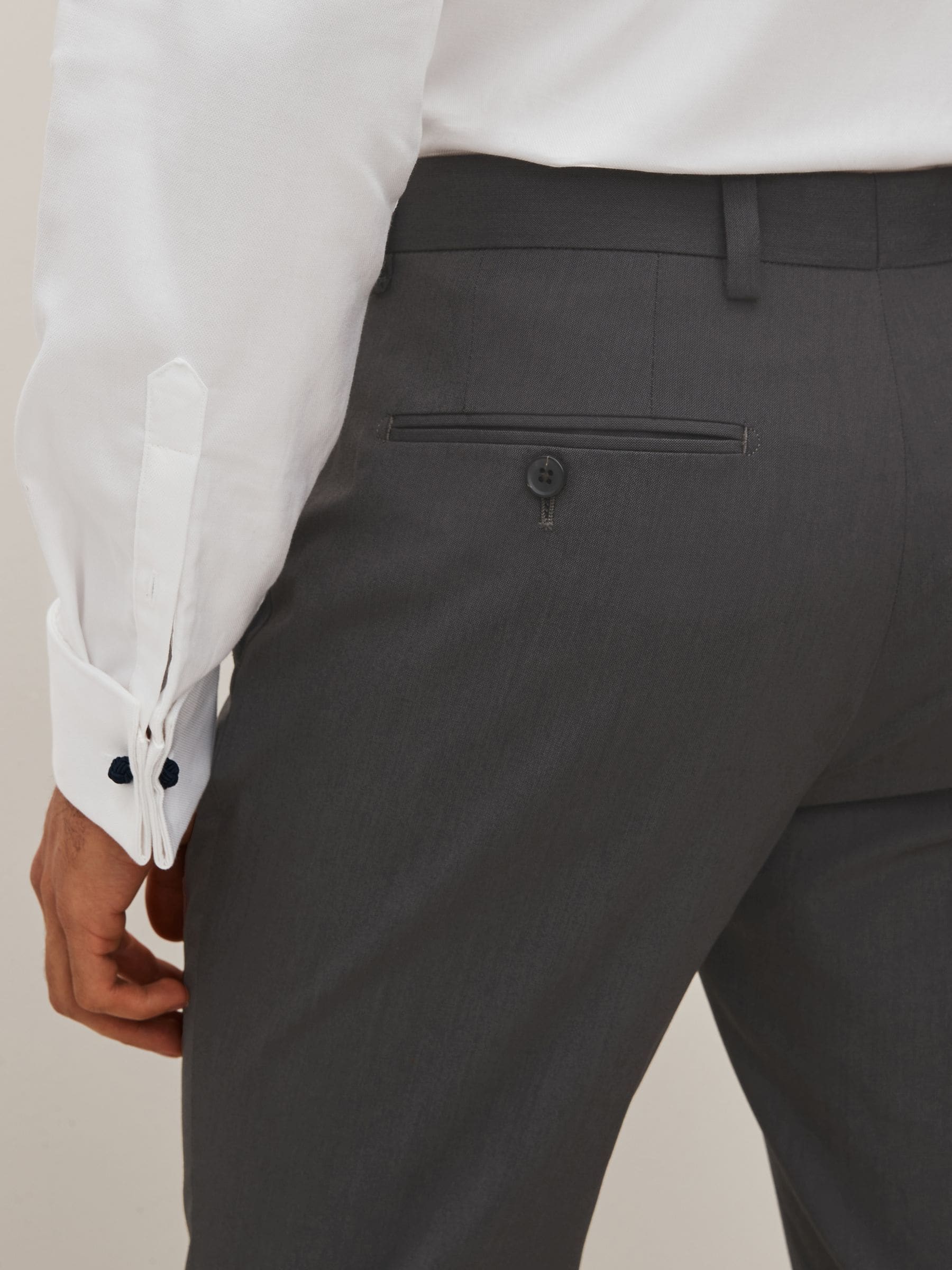 Antraciet - Slim Fit - Kostuumbroeken