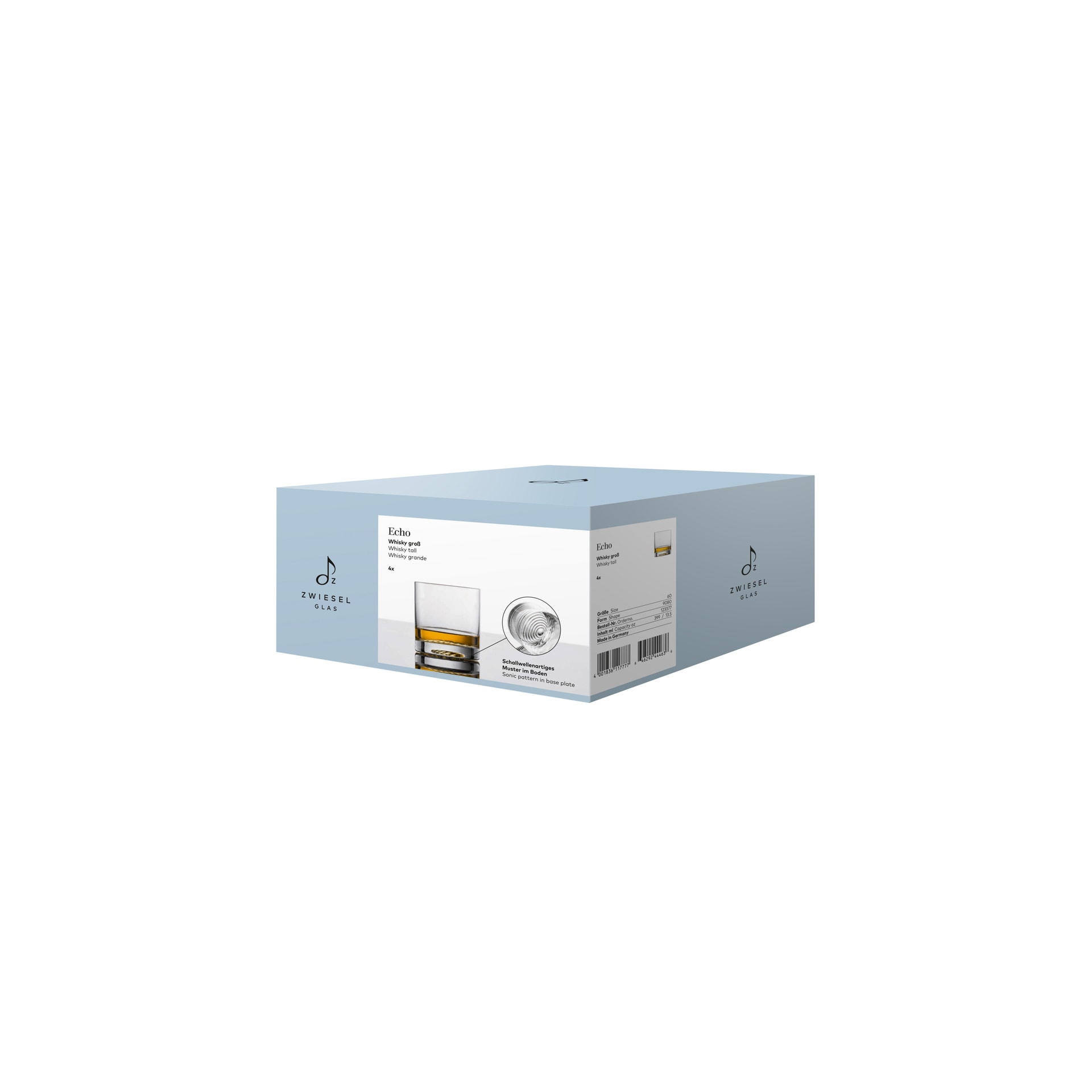 ZWIESEL GLAS Whiskyglas ECHO 4er Set groß 399 ml