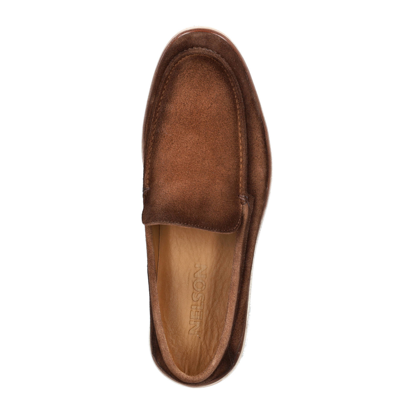 Nelson suède loafers cognac