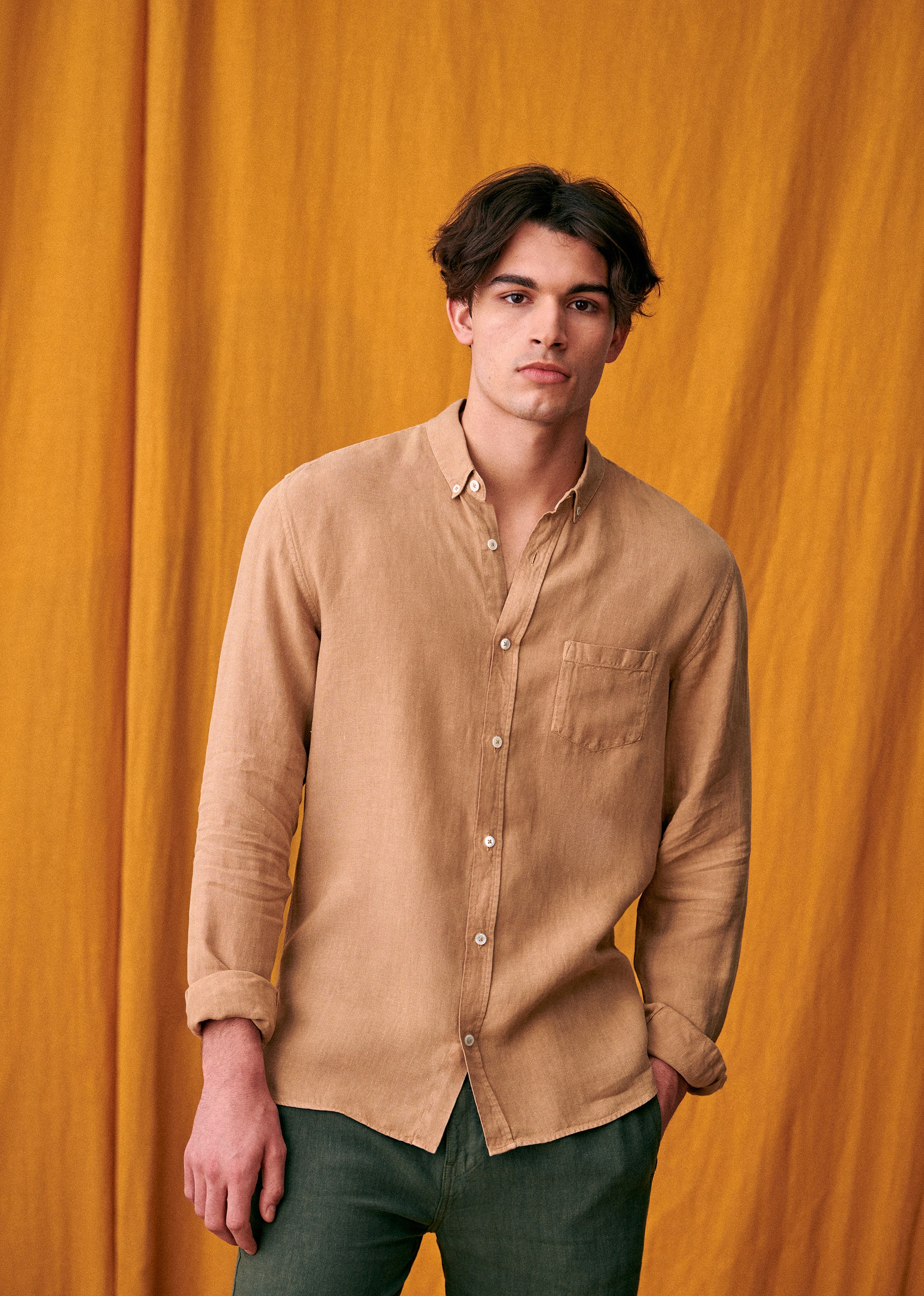 Chemise Charlie Lin - Beige foncé - LES COMPOSANTES/DÉCOUVRIR 5906628