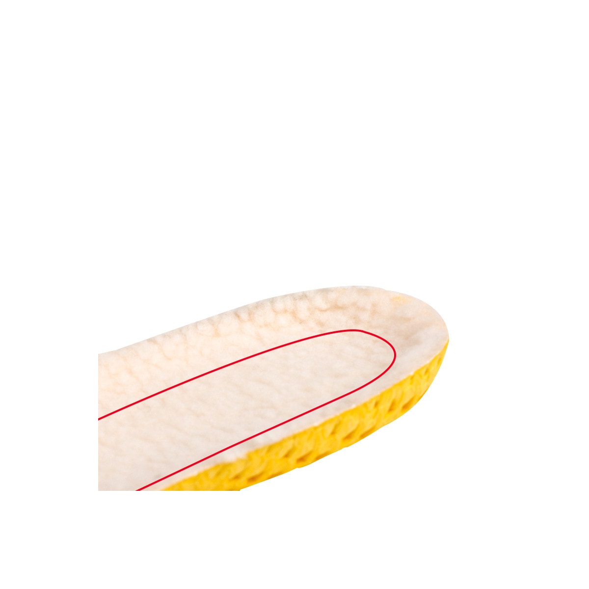 Vintervarmt lammeskinn pluss fløyelssåler 24.5x1 cm