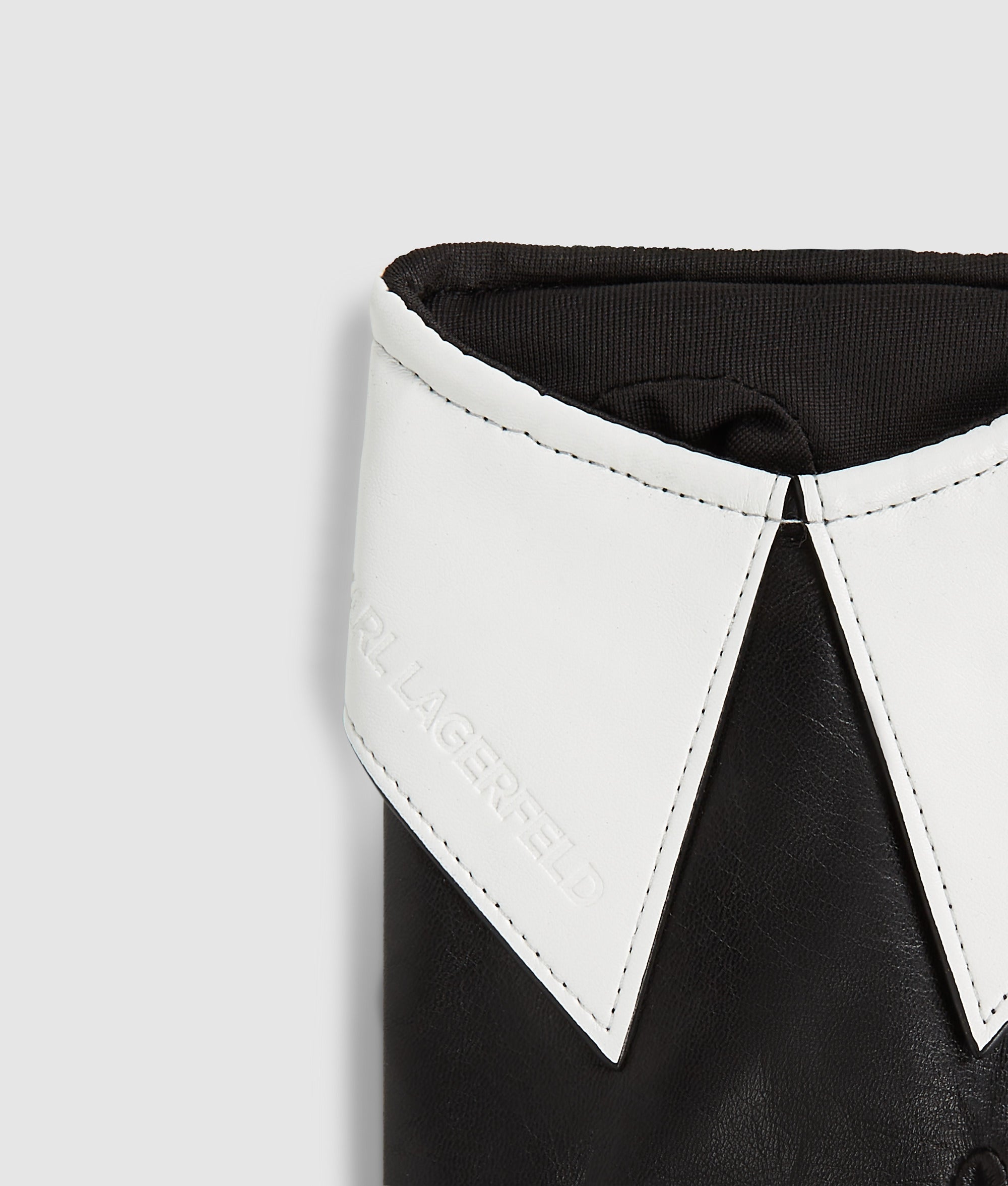 Vingerloze handschoenen met kraagdetail