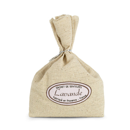 Lot de 2 sachets de fleurs de lavande pour le linge Provence beige