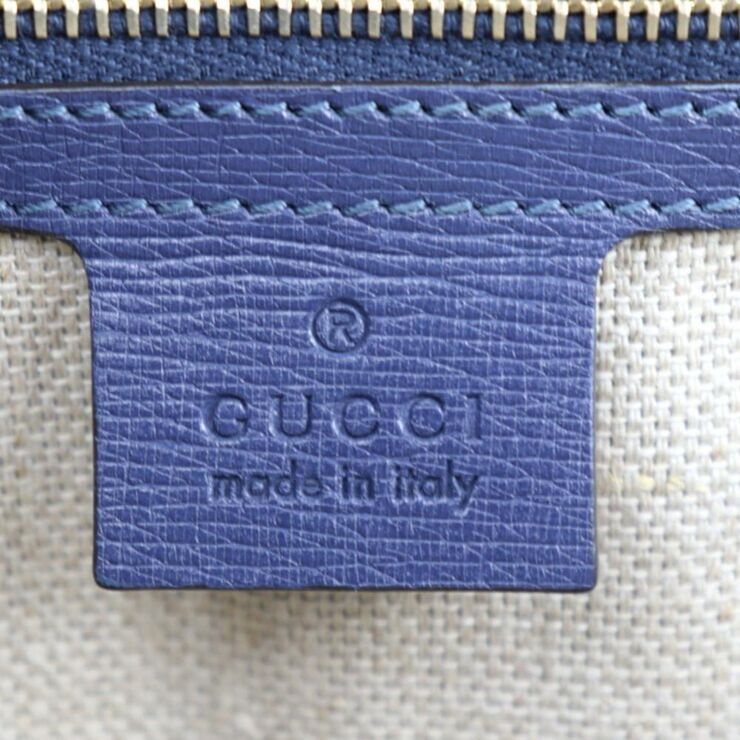 Gucci Vintage Gucci Bamboo Navy