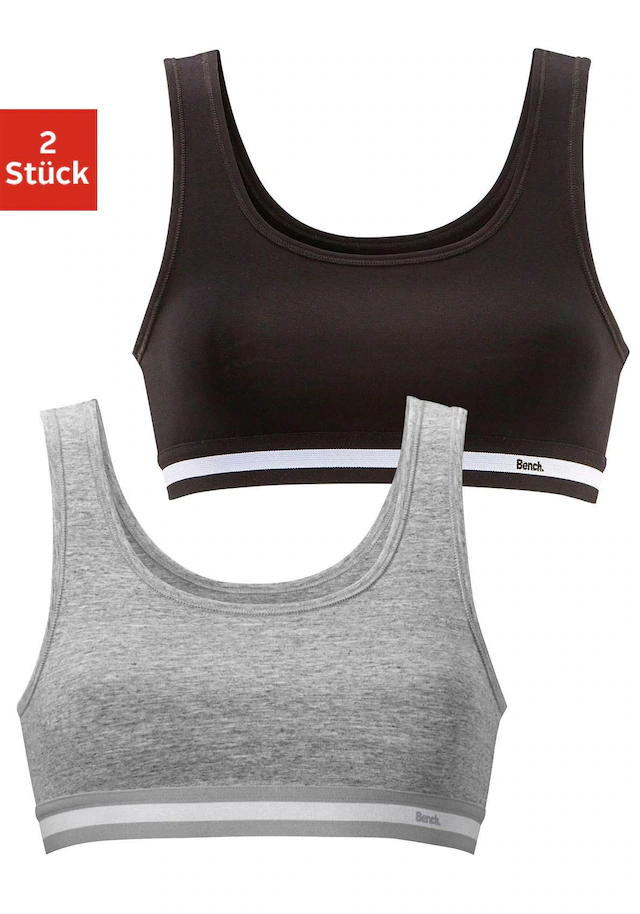 Bench. Bustier, 2 Stk. mit weichem Webbund
