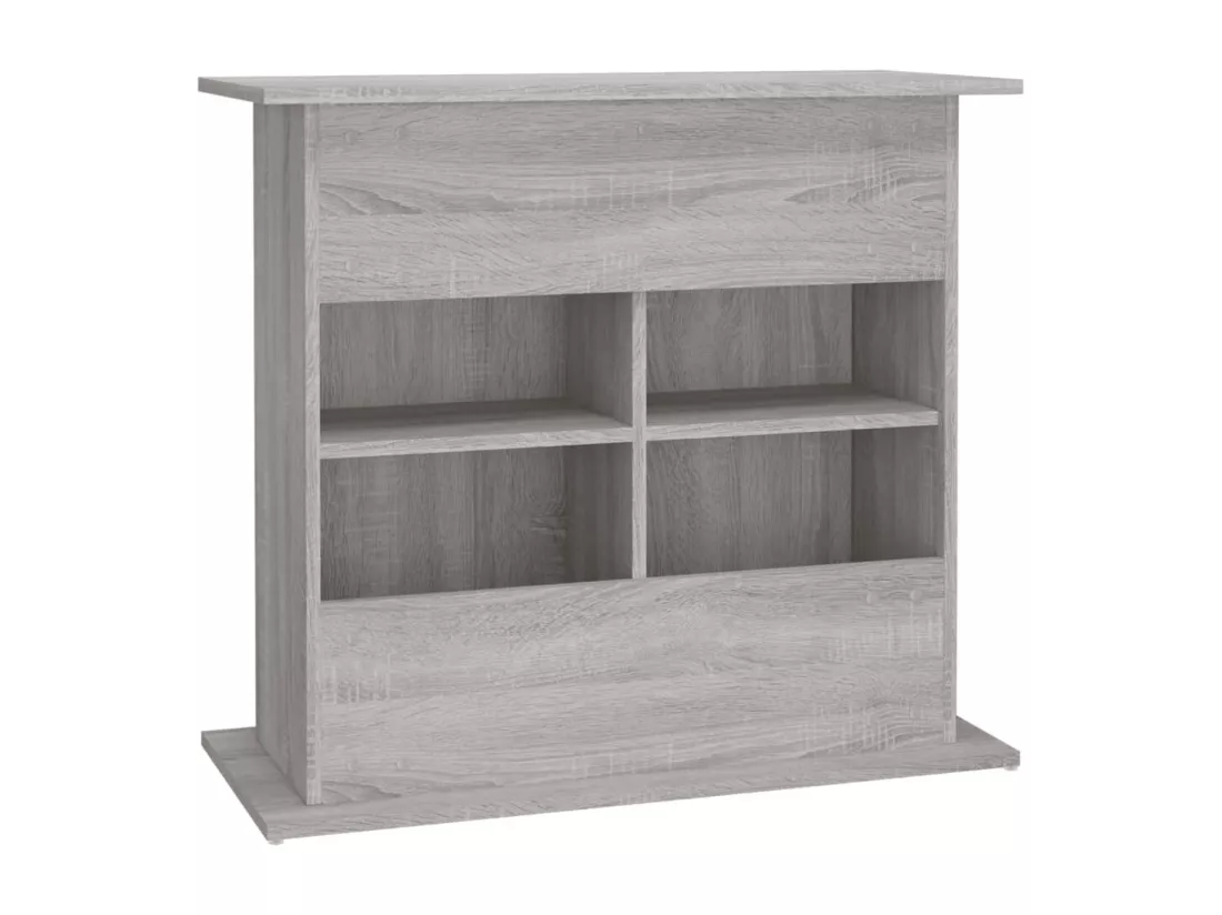 Support pour aquarium sonoma gris 81x36x73 cm bois d'ingénierie
