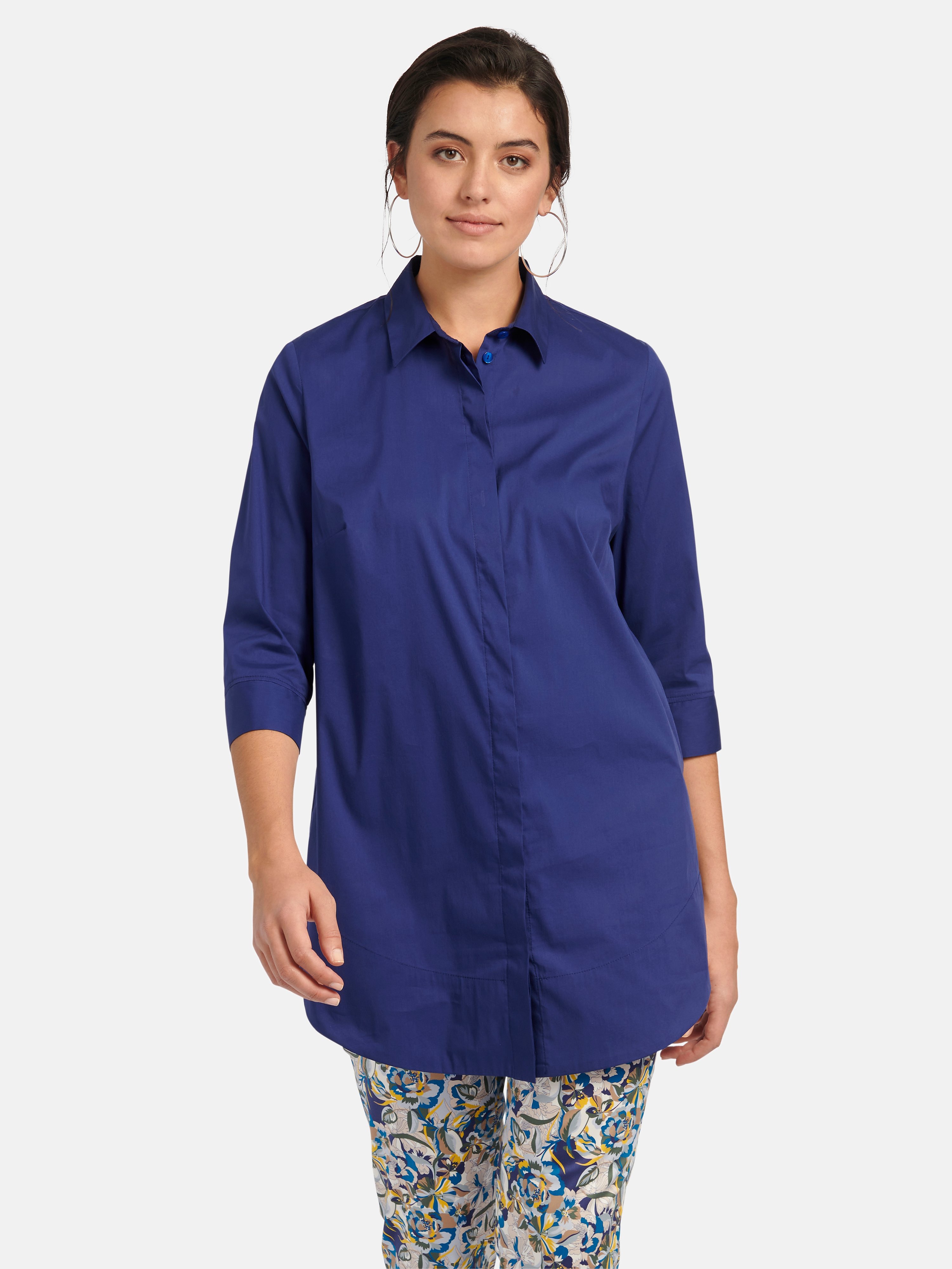 Longbluse mit 3/4-Arm