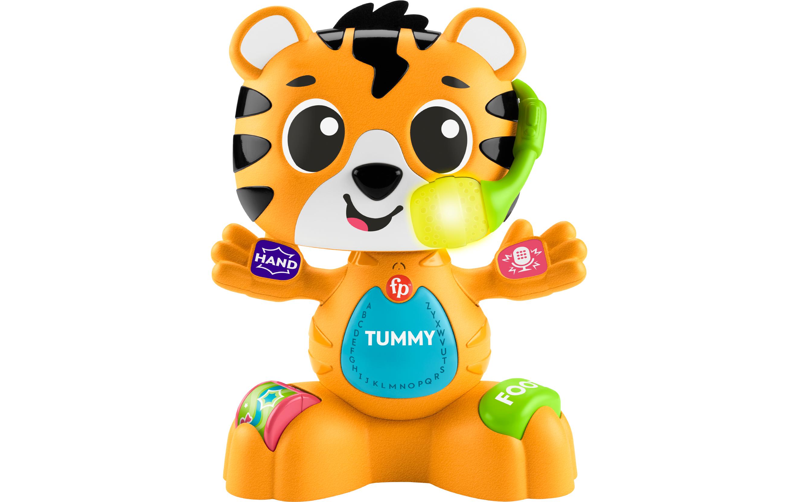Beat Bande Lern & Tanz Tiger Justin -DE-Interaktives Tiger-Lernspielzeug mit über 50 lustigen Liedern, Geräuschen und Sätzen,