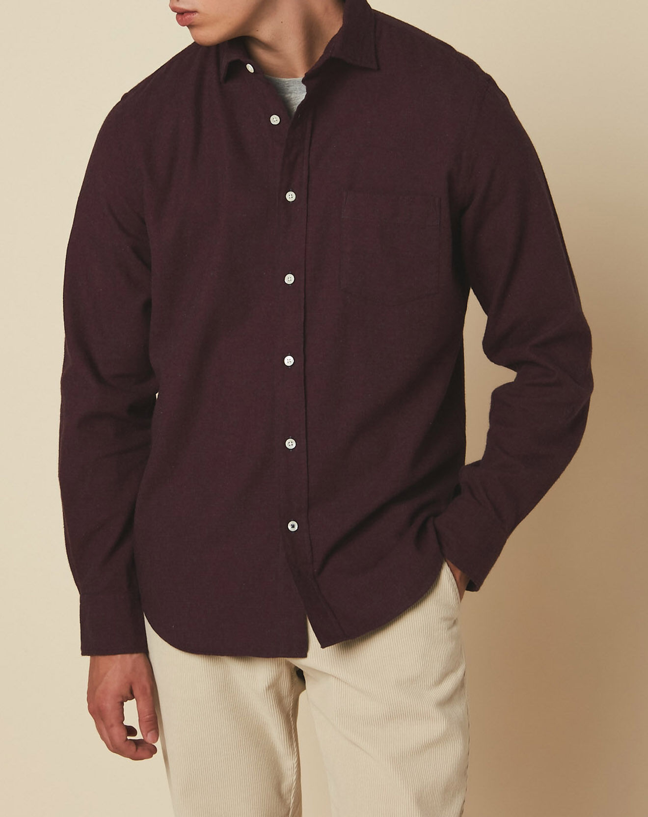Hartford Chemise regular Paul rouge