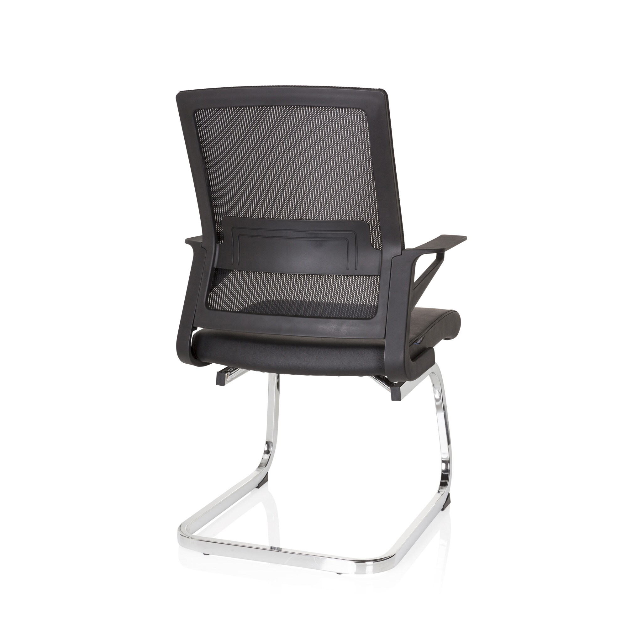 Freischwinger INVENTOR V PRO Kunstleder/Netzstoff mit Armlehnen hjh OFFICE