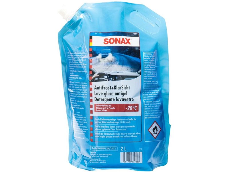 Sonax Winter-Scheibenreiniger Antifrost und KlarSicht 2 l Leistungsstarke Winter-Fertigmischung für die Scheibenwaschanlage