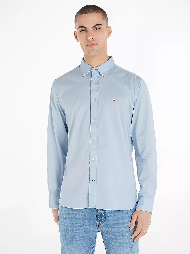TOMMY HILFIGER Hemd Regular Fit  hellblau