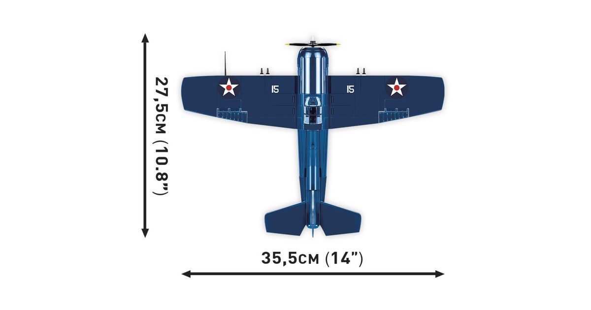 COBIHistorical Collection - F4F Wildcat - Northrop Grumman Constructiespeelgoed  (Schaal 1:32)
