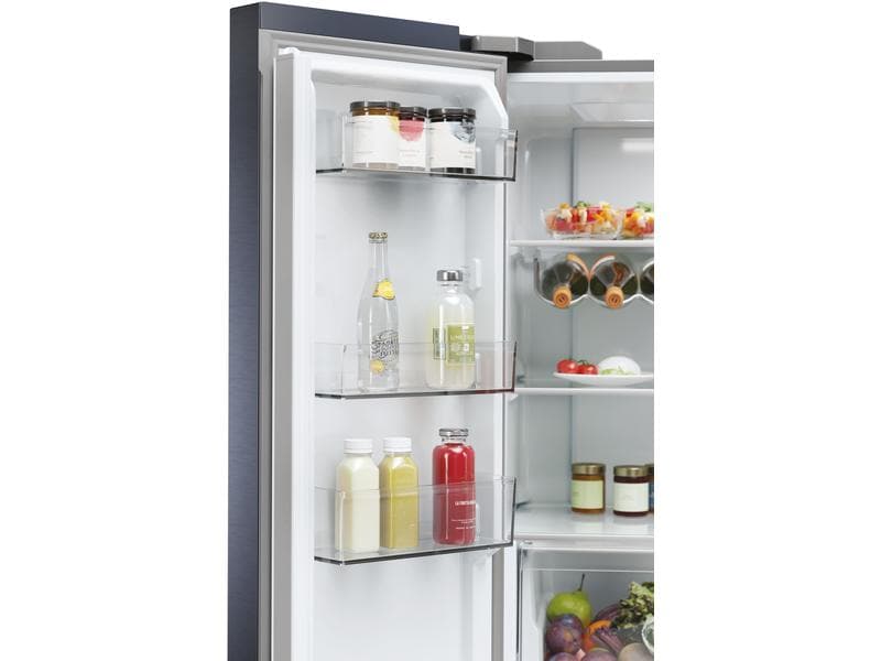 Haier Foodcenter HCR5919ENMB Schwarz Side by Side Kühlgerät