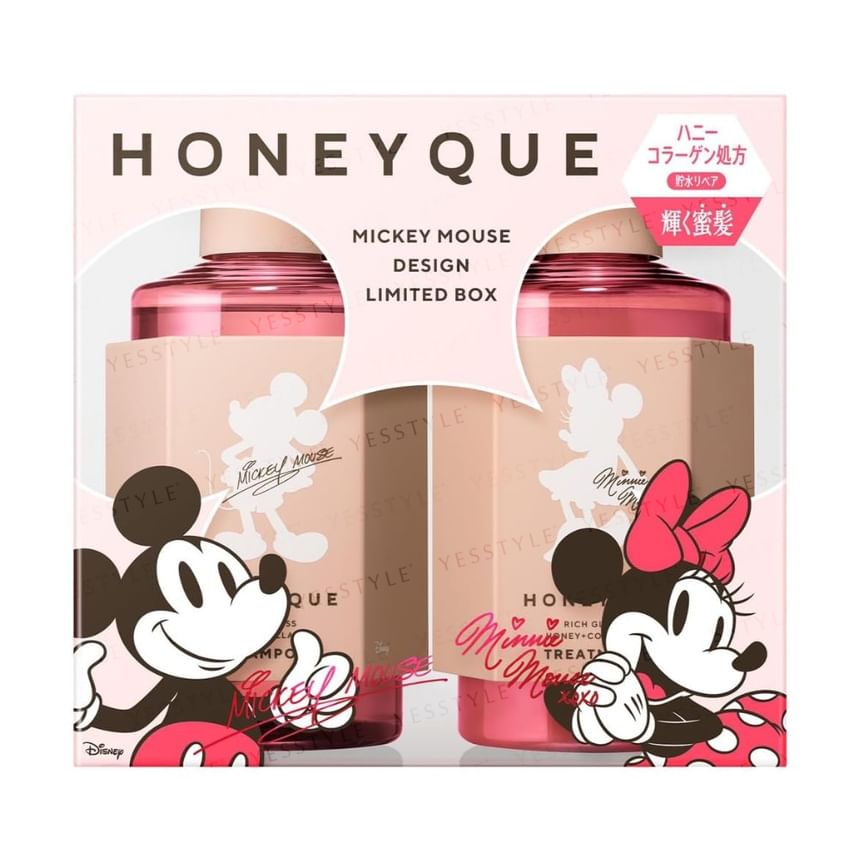 BOTTLE WORKS - Disney Mickey & Minnie Mouse Honeyque Rich Gloss Haarshampoo & Behandelingsset