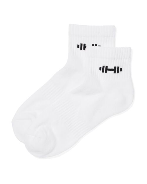 chaussettes de sport pour dames - 2 paires blanc