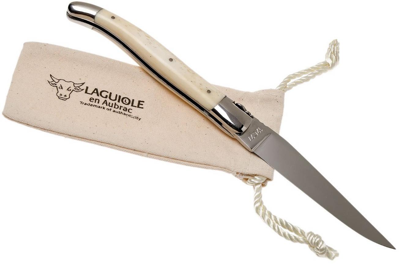 Laguiole en Aubrac Classic 12cm wit been L0212OSI-FSI1