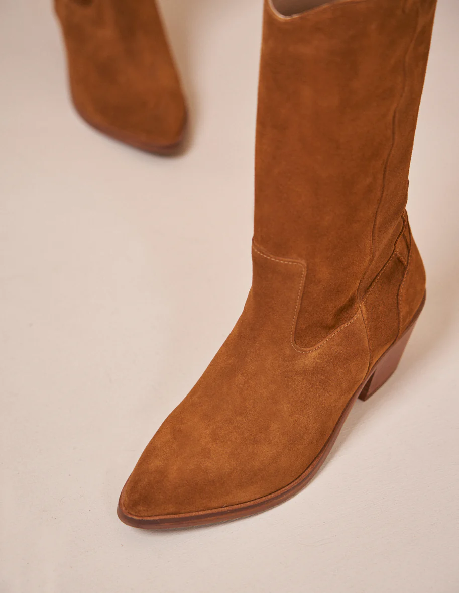 Bottes Jade - Suède ambre
