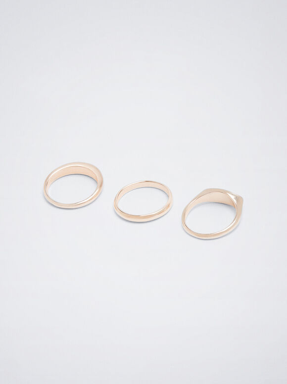 Conjunto De Anillos Oro Rosa - Oro Rosa