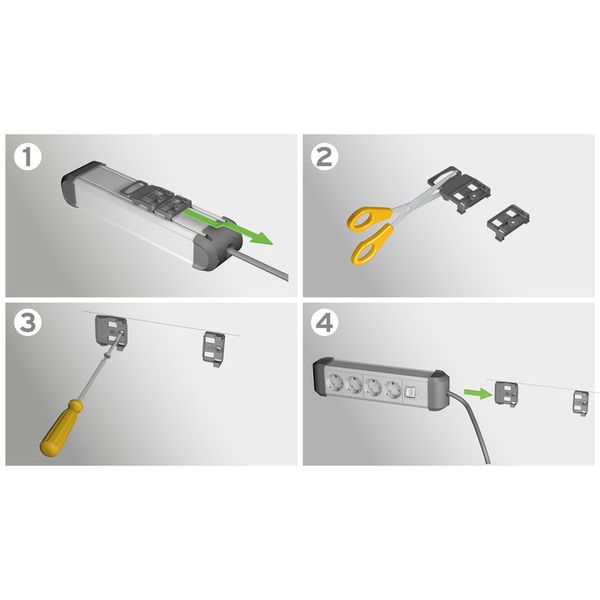 Brennenstuhl Premium-Protect-L 6 Way 3m USB