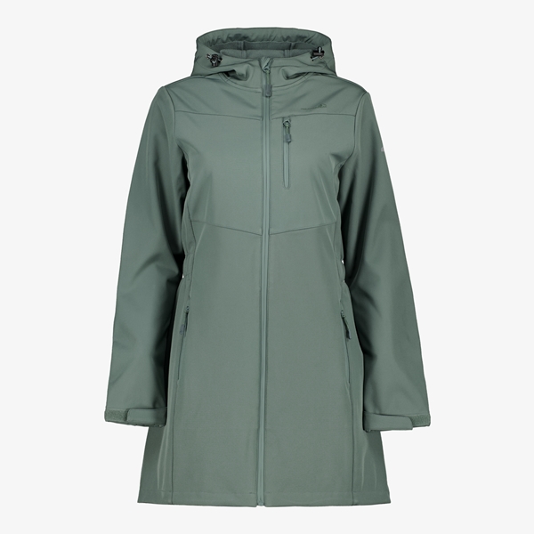 Mountain Peak dames softshell jas groen