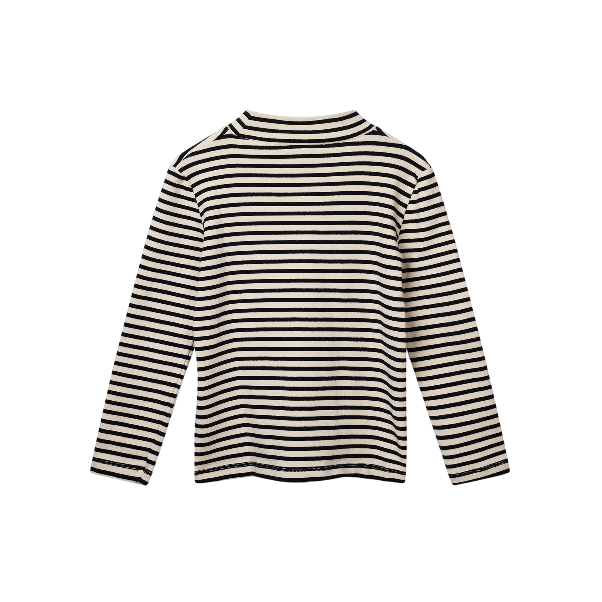 Langarmshirt Lento Black Ecru Stripe