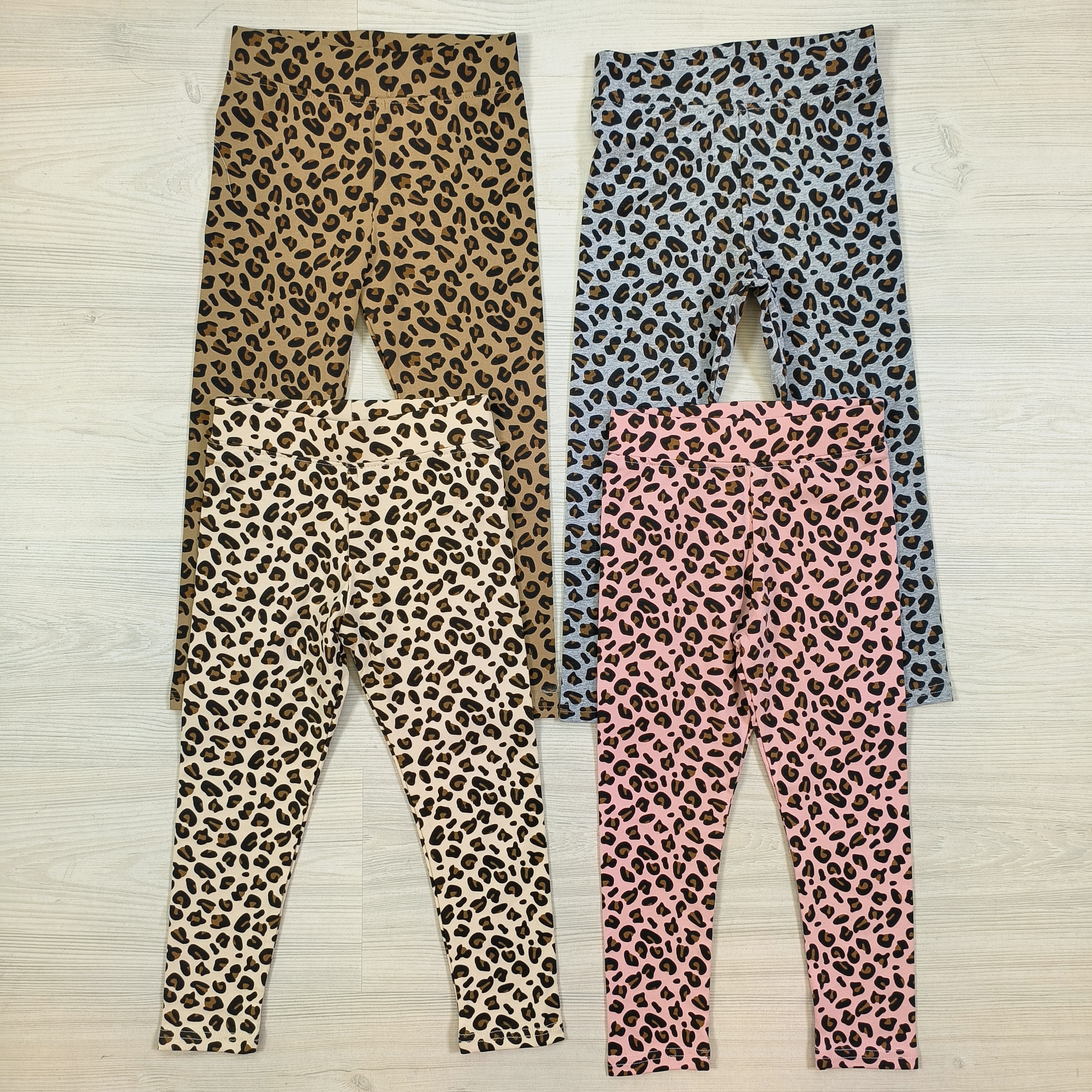 Leopard legging - grijs