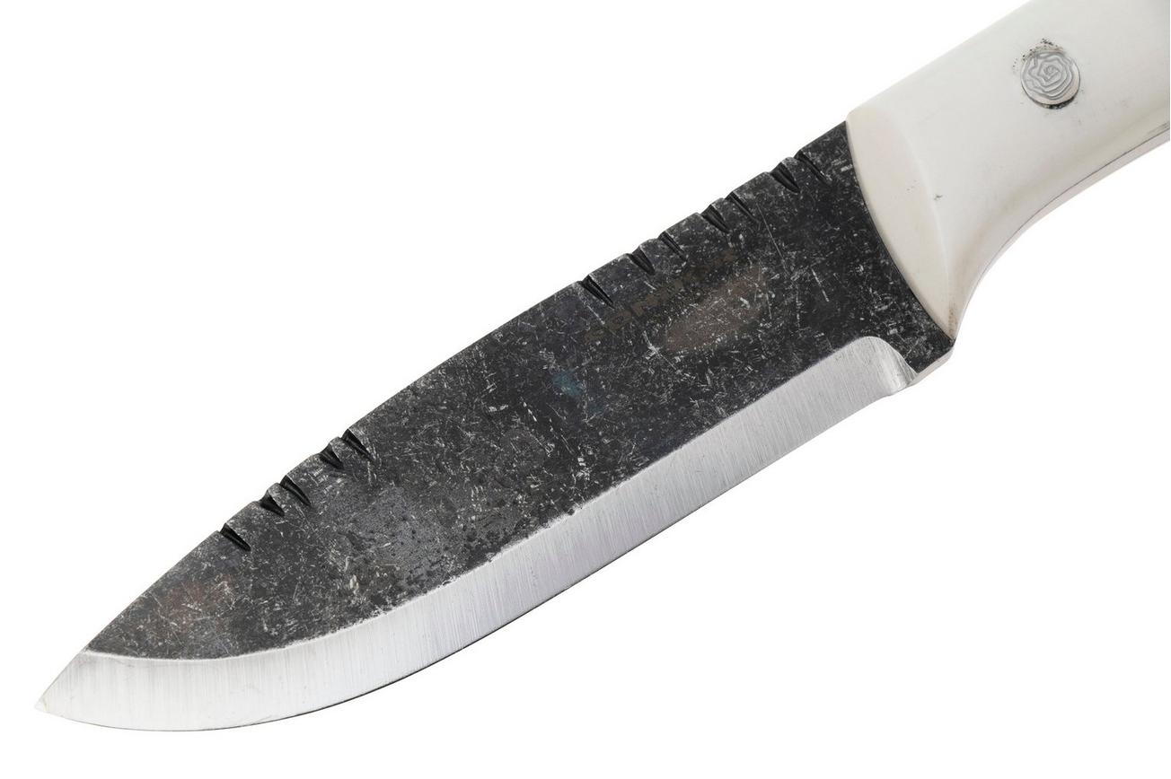 Condor Blue River Knife 2825-43MHC Polished White Micarta, vaststaand mes