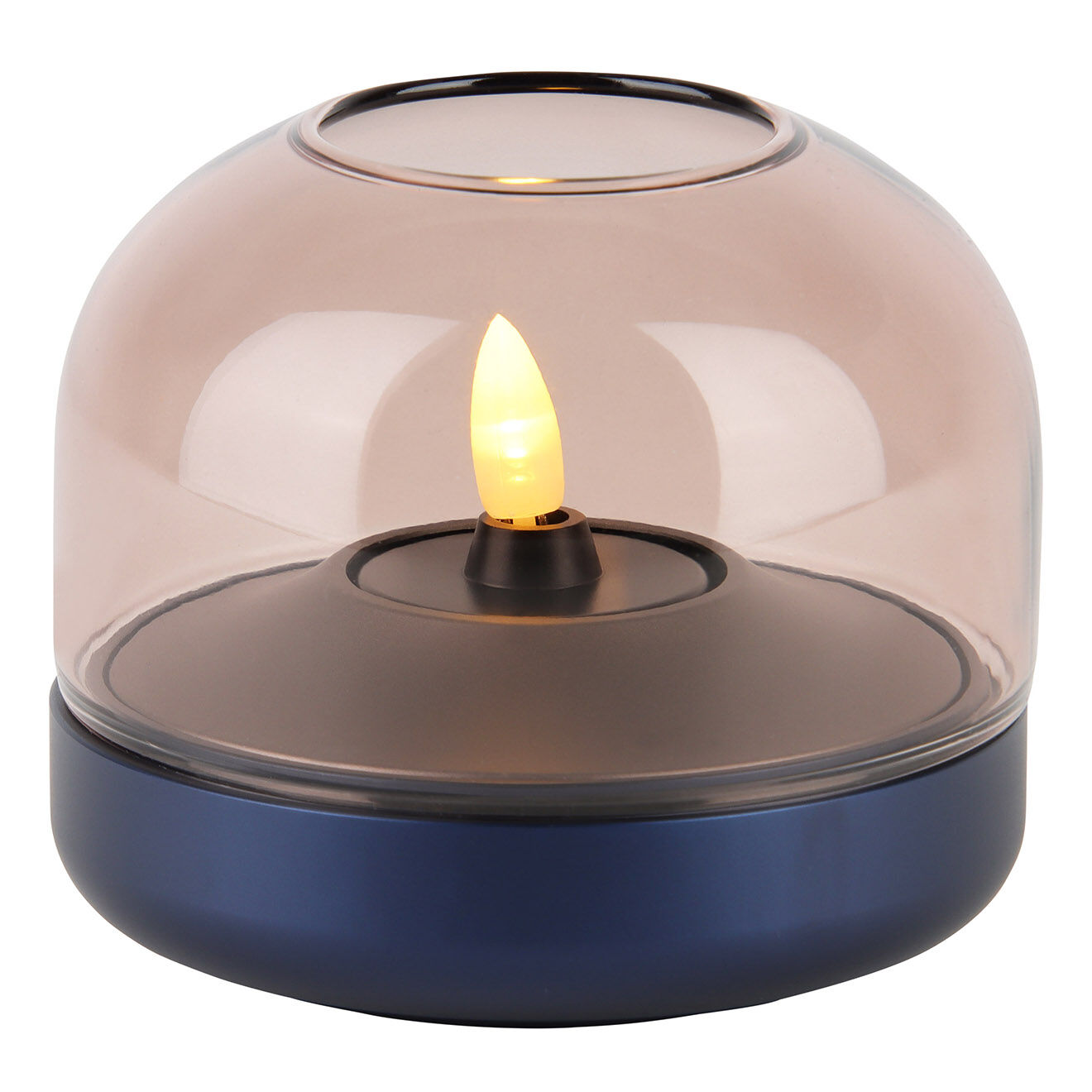 Kooduu Bougeoir Glow 08  bleu foncé - D.9.4x8.1 cm