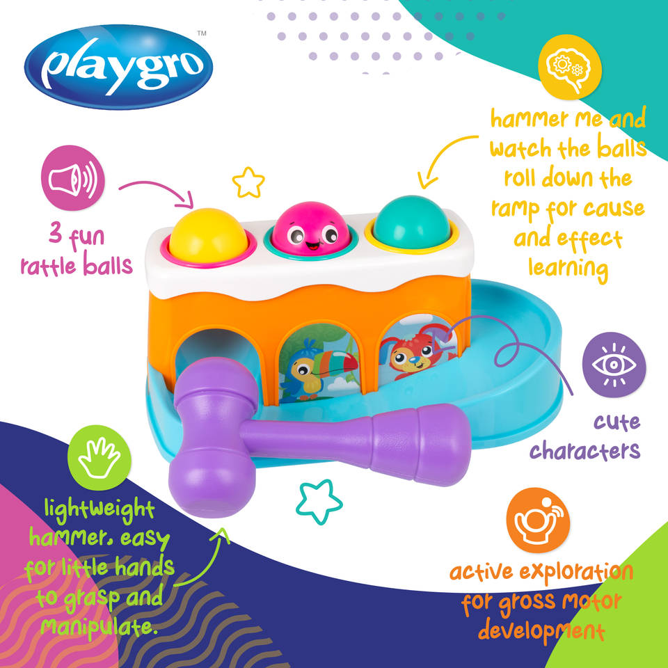 Playgro hamerbankje met ballen