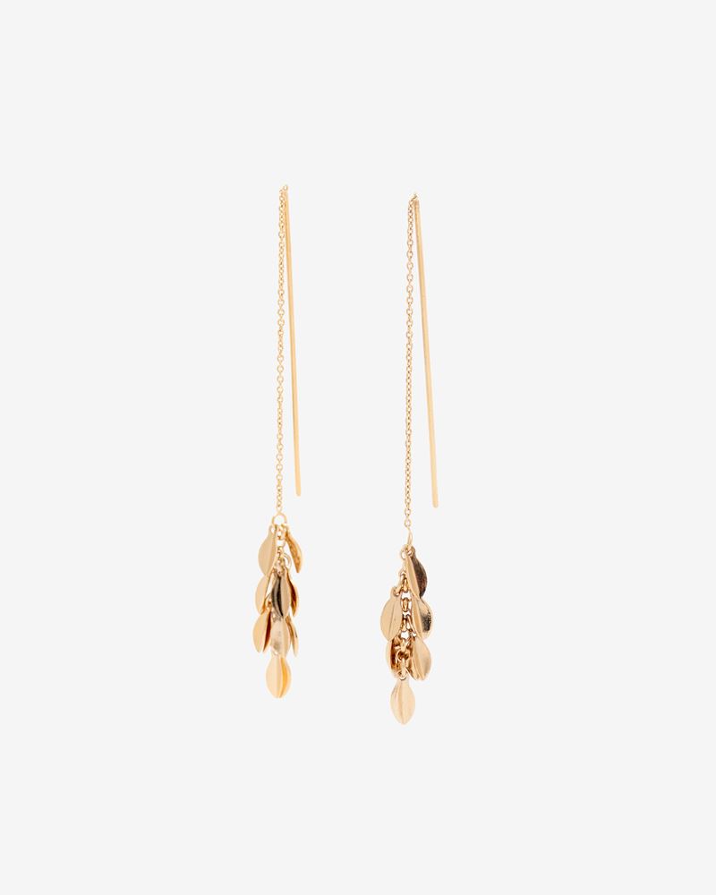 BOUCLES D'OREILLES METAL SHINY LEAF