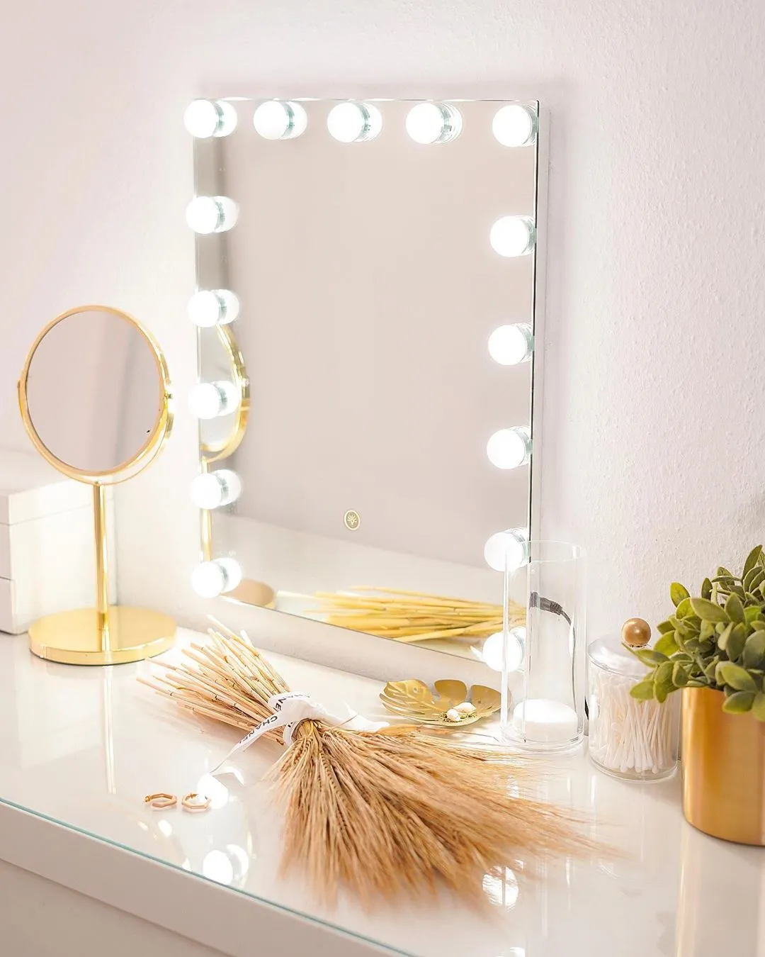 LED badkamerspiegel LUCENAY 40 cm 50 cm Zilver