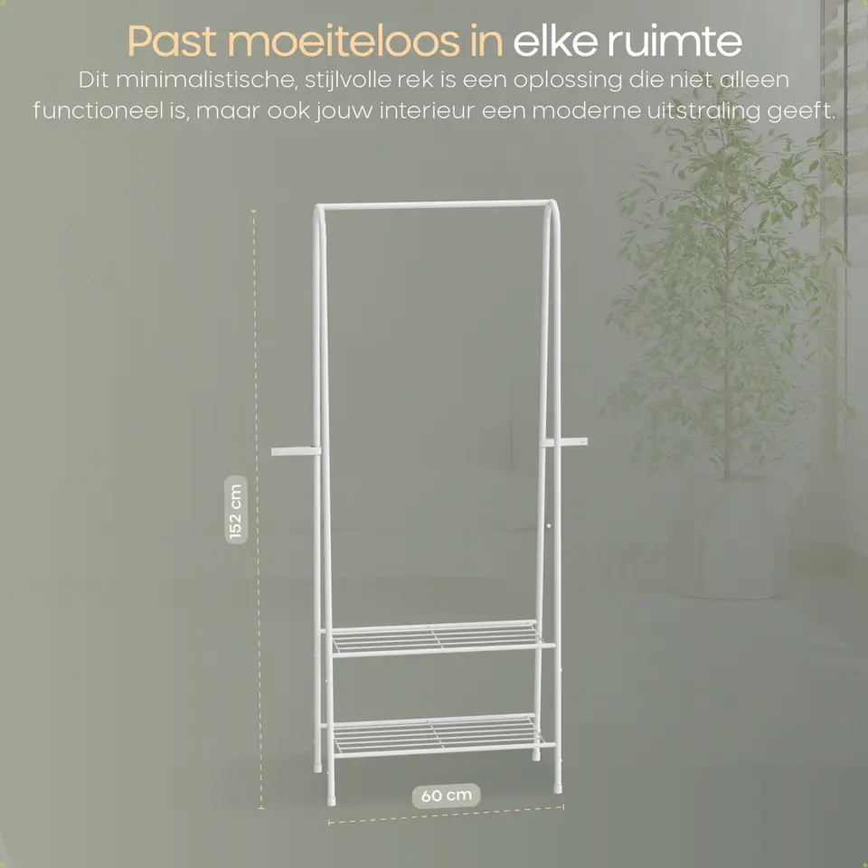 O'DADDY Kledingrek Staand - Garderoberek met Kledingstang