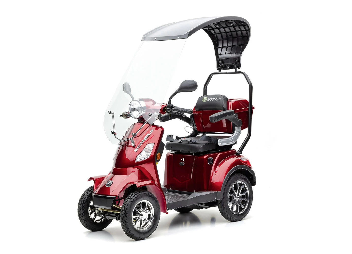 Econelo Akku-Quad J4000 mit Wind- und Wetterschutz