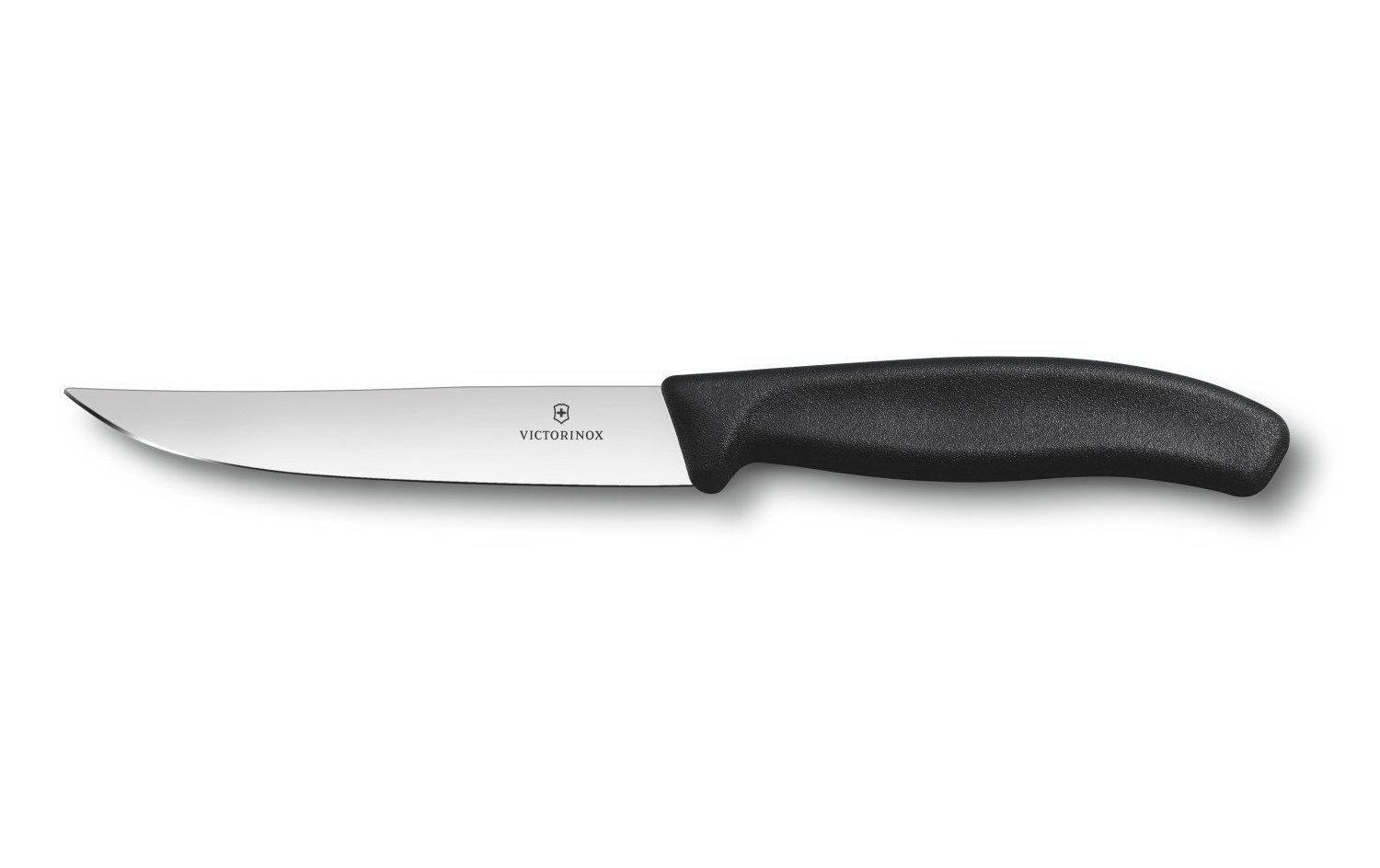 Steakmesser Swisss Classic Gourmet 1 Stück, SchwarzMesser mit geradem Schliff
