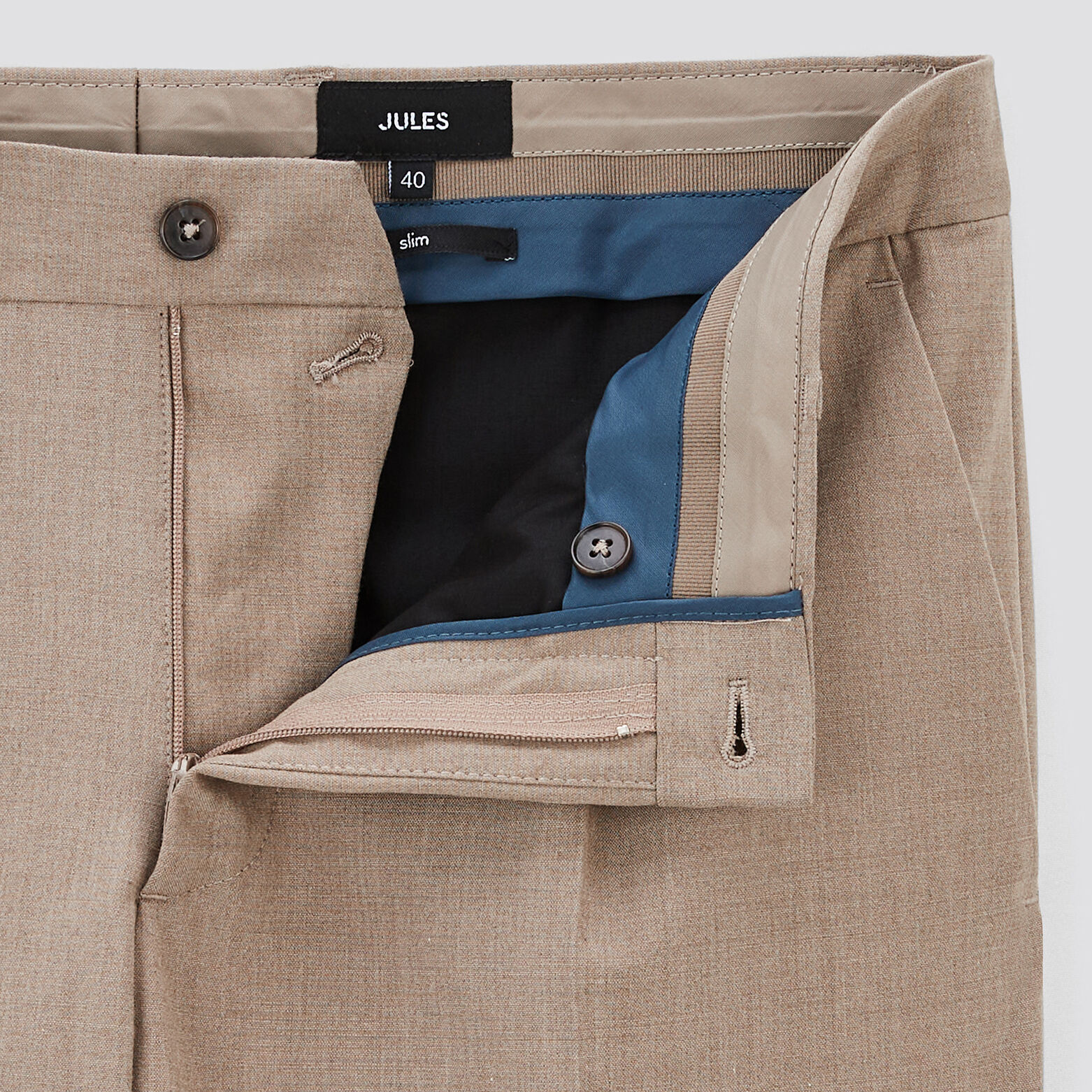 Pantalon de costume slim Beige