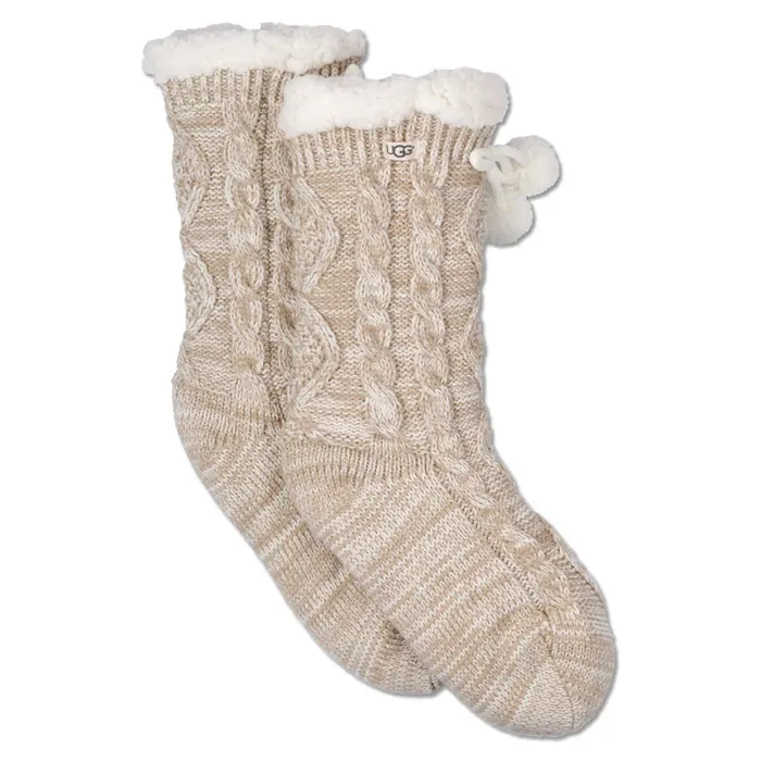 UGG Pom Pom Fleece Lined Crew Sokken Dames