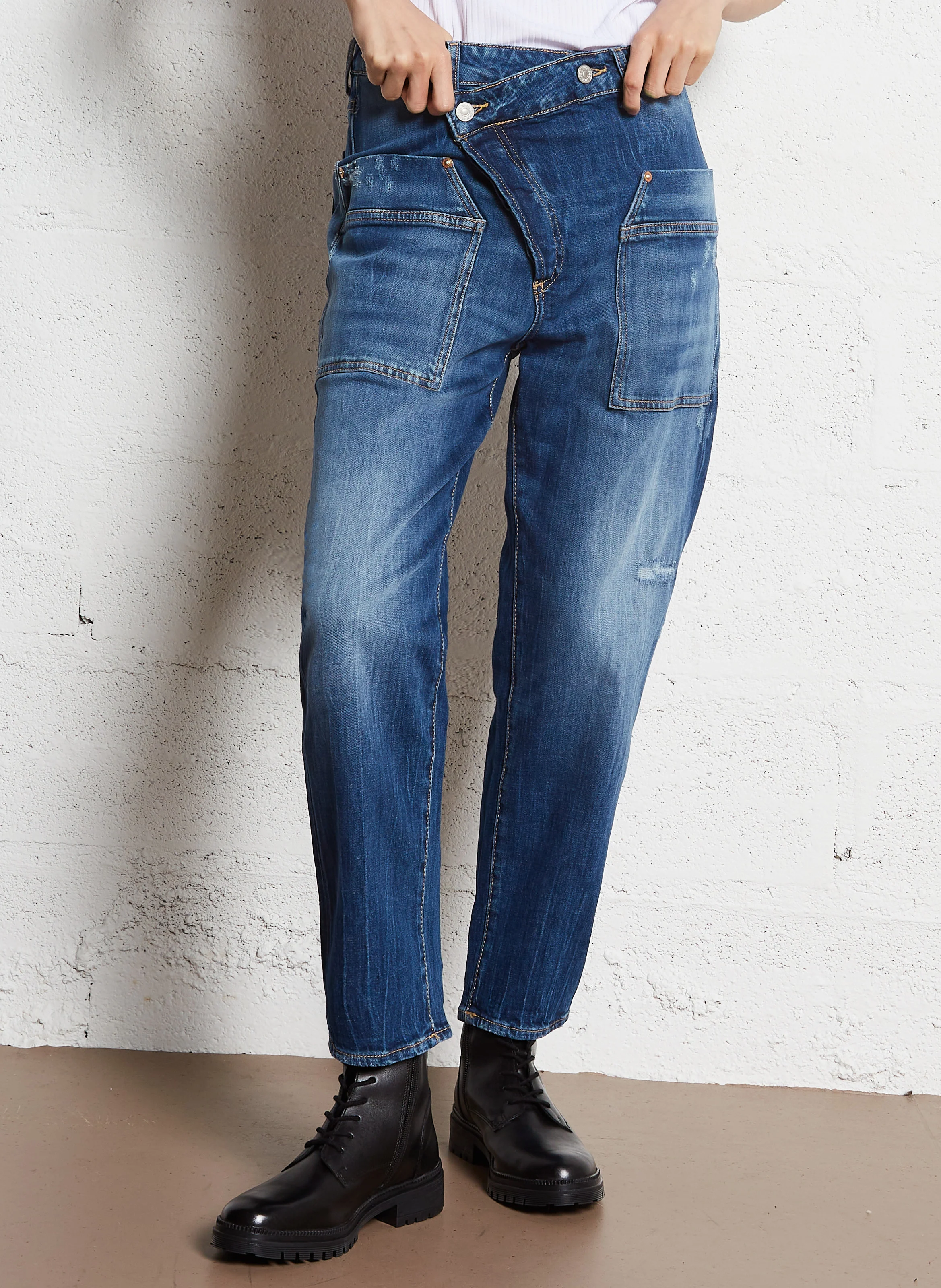 Jean boyfriend stretch | Bleu