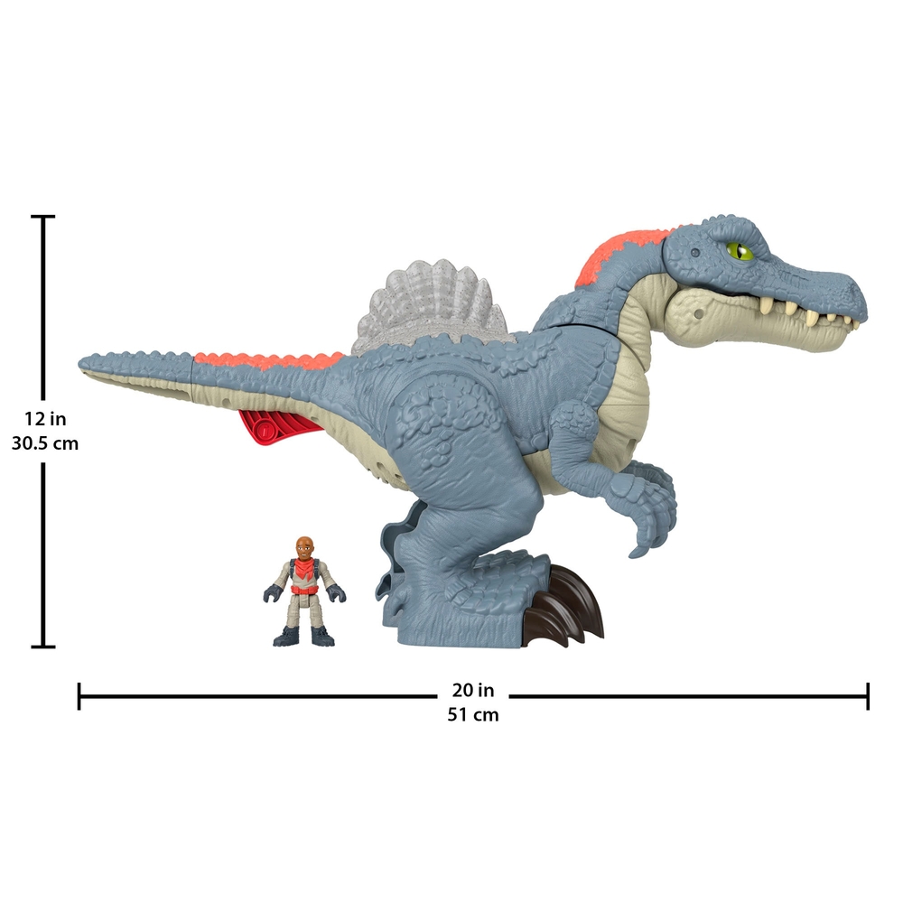 Fisher Price Imaginext Jurassic World Ultra Snap Spinosaurus mit Licht und Sound