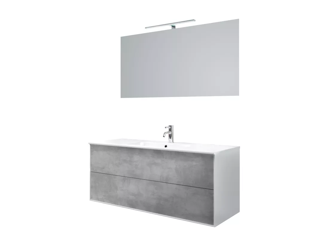 Ensemble de salle de bain 4 pièces IGEA ciment