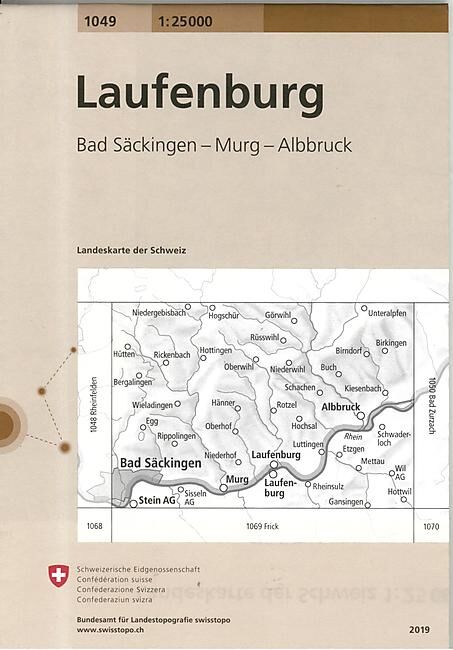 BUNDESAMT - 1049 LAUFENBURG ECHELLE 1 25 000