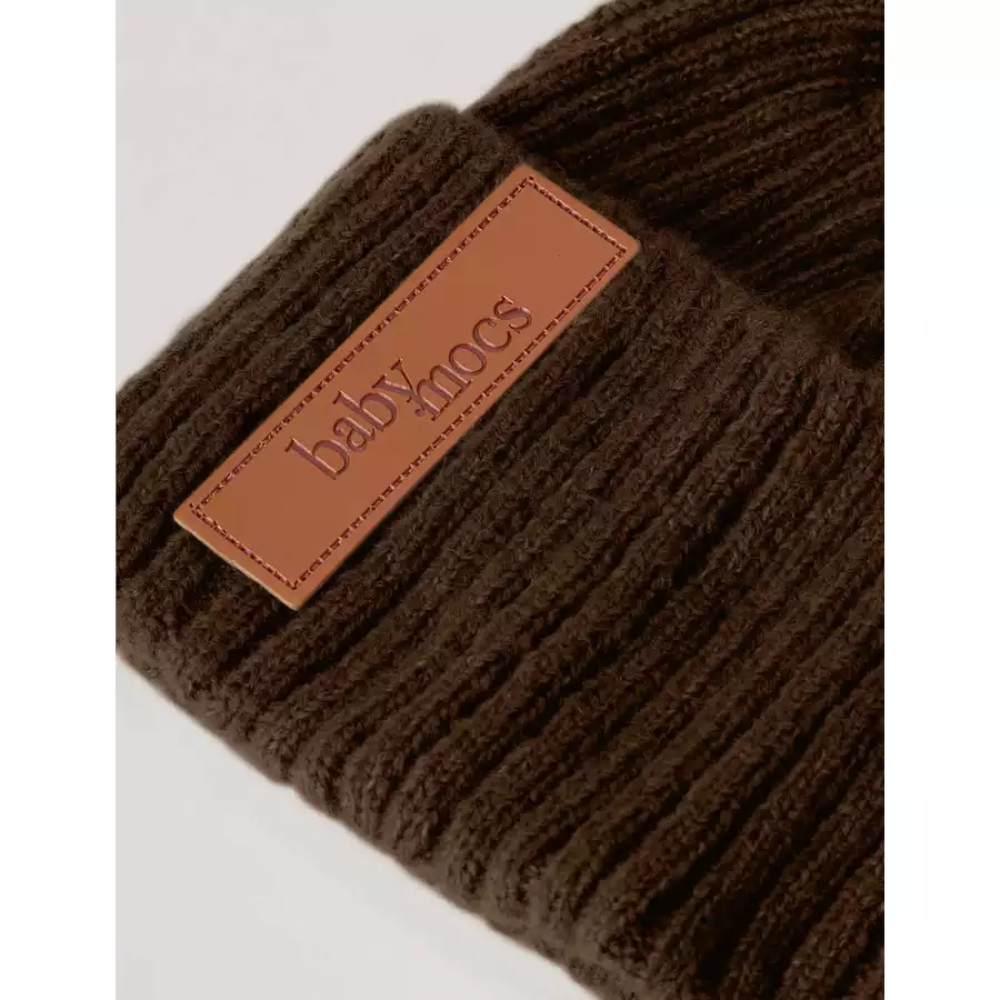 BabyMocs Mütze Vegan braun