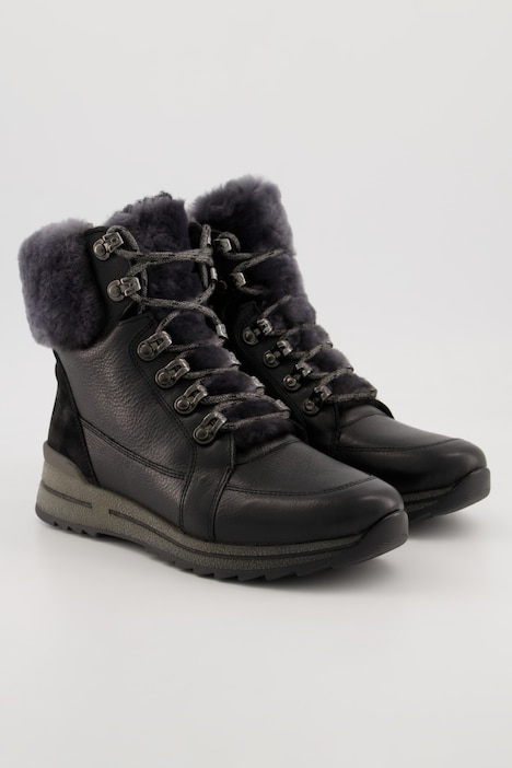 Ara Leder-Boots, Webfell-Futter, Komfortweite