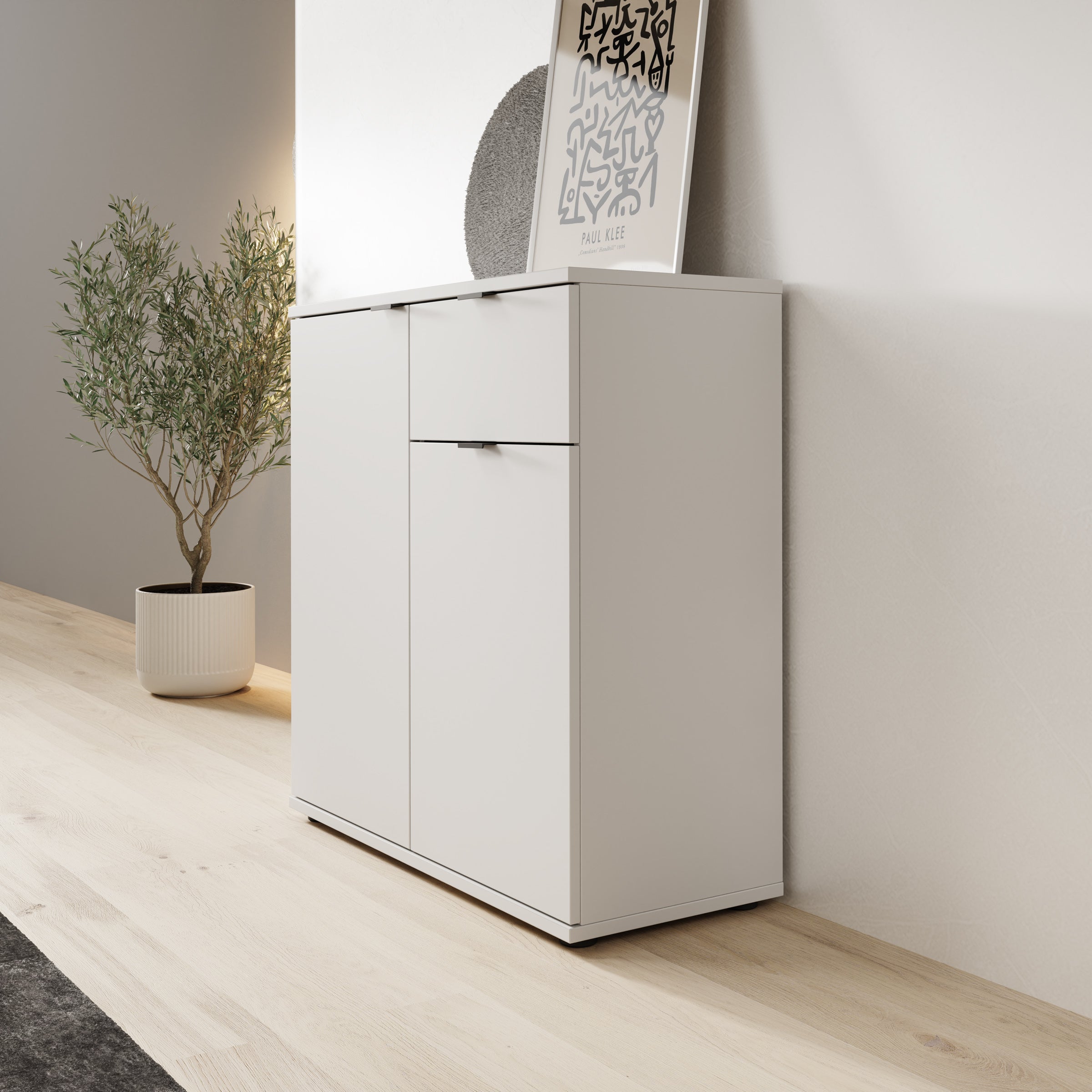 Galeno 2 - Dressoir - Lichtgrijs - 80x34x82 cm